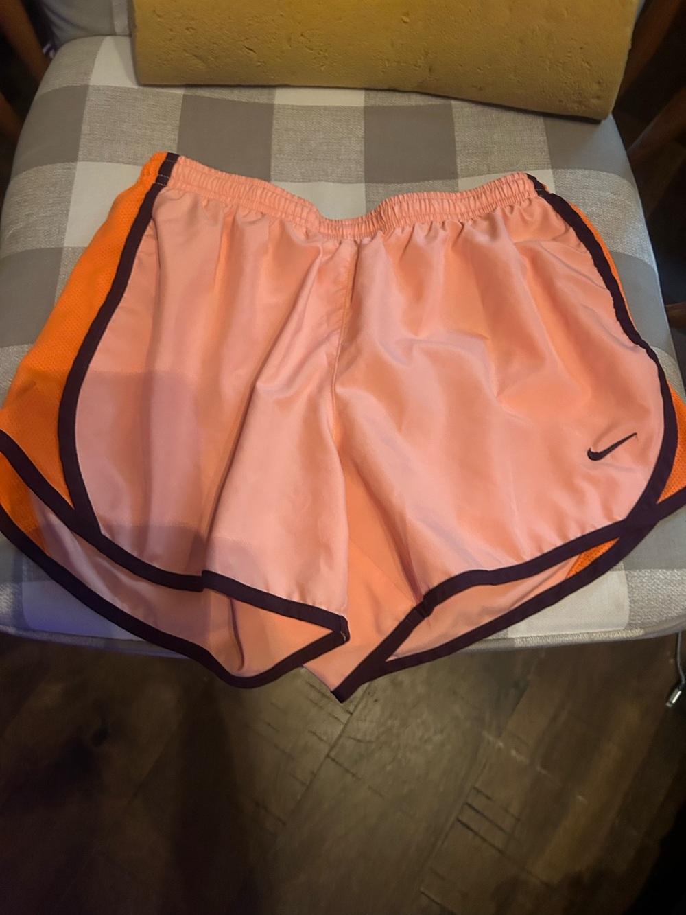 Nike Peach Orange Running Shorts
